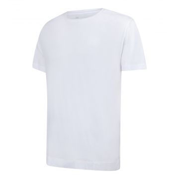 Undiemeister® Vit Casual T-shirt Rund Hals Chalk White