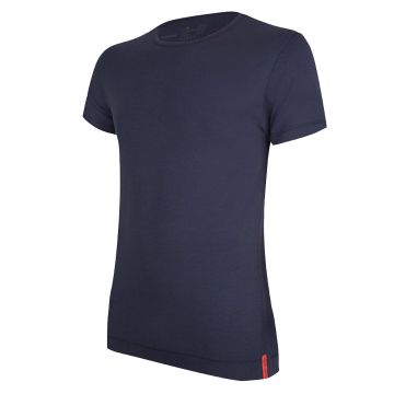 Blue T-shirt Round neck front