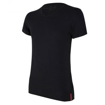 Black T-shirt V-Neck front