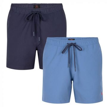 Undiemeister® Swim Trunks 2-pack - Ice Blue & Dark Blue