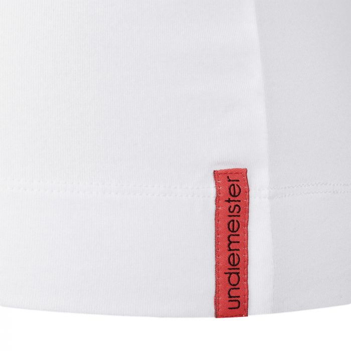 White T-shirt Deep V-neck label