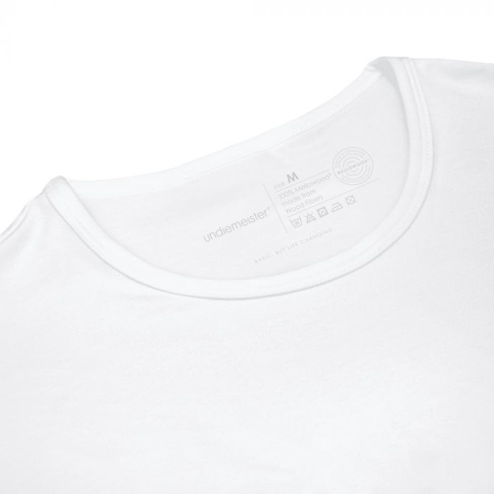 White T-shirt Round Neck
