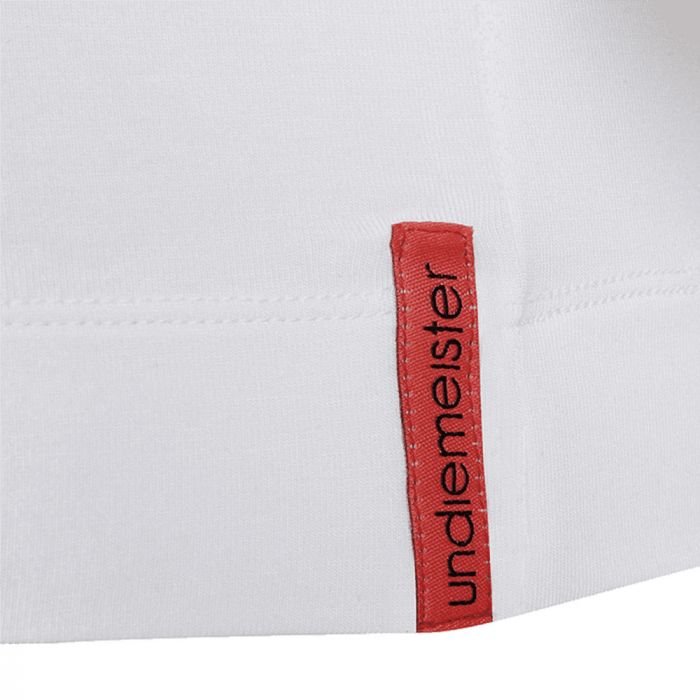 White T-shirt Round Neck label