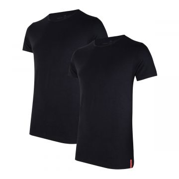 Undiemeister® Slim Fit T-shirt Col Rond 2-pack Volcano Ash