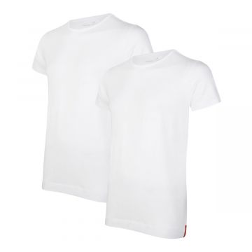 Undiemeister® Slim Fit T-shirt Col Rond 2-pack Chalk White