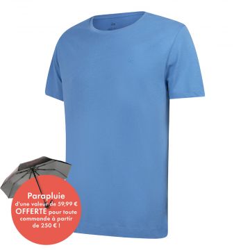 T-shirt Casual Undiemeister® Bleu Clair à Col Arrondi Mountain Sky