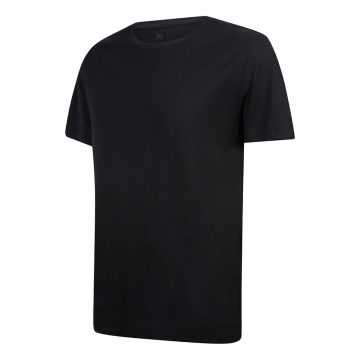 Undiemeister® Black T-shirt Casual Crew Neck Volcano Ash