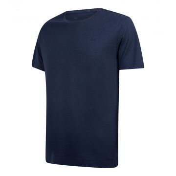 Undiemeister® Blau Casual T-Shirt Rundhalsausschnitt Storm Cloud