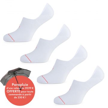 Undiemeister® Footies blancs, pack de 4, chalk white
