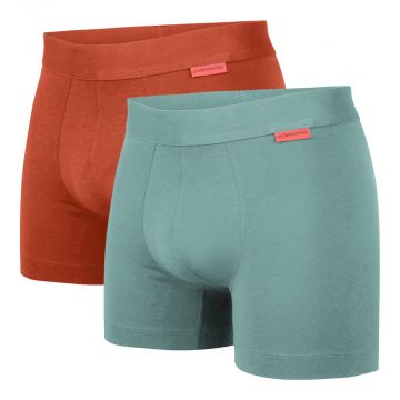 Undiemeister® Oranje en Turquoise Boxershort 2-pack