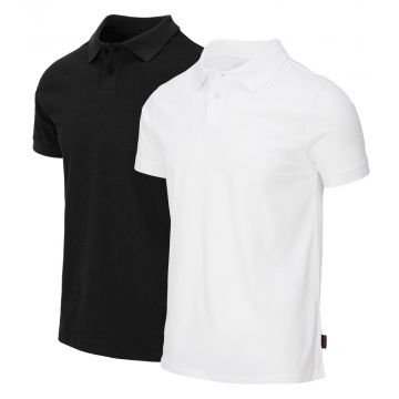 Undiemeister® Black Friday 2-Pack Polos White & Black