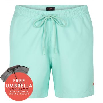 Undiemeister® Mint Green Swim Trunks Ocean Clear