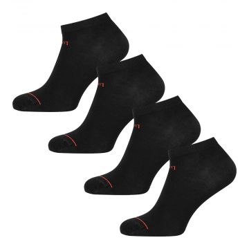 Undiemeister® Black Sneaker Socks Volcano Ash 4-Pack