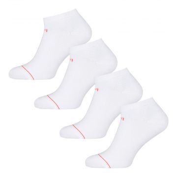 Undiemeister® White Sneaker Socks Chalk White 4-pack