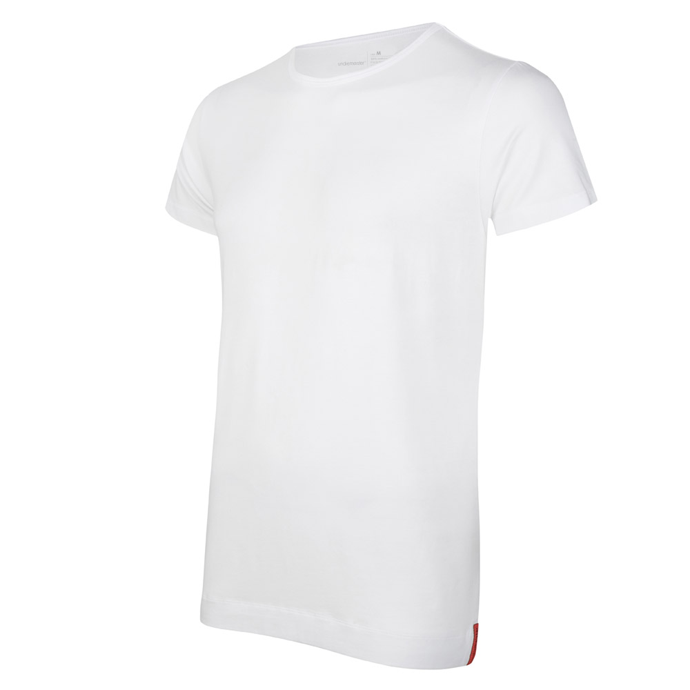 White T-shirt Round Neck front